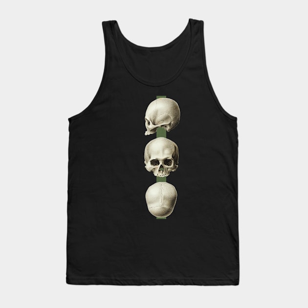 Front, profile and back skulls Tank Top by Nosa rez